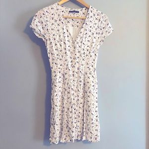 Abercrombie & Fitch white floral dress xs